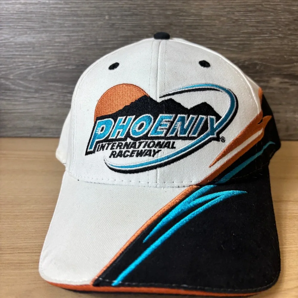 Phoenix International Speedway Hat Cap Strap Back White Racing‎ Nascar